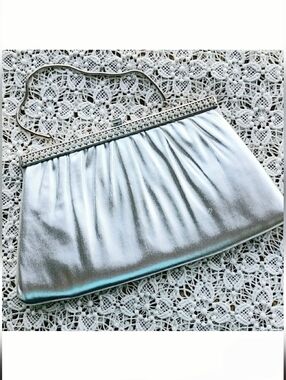 Vintage HL Harry Levine silver evening bag